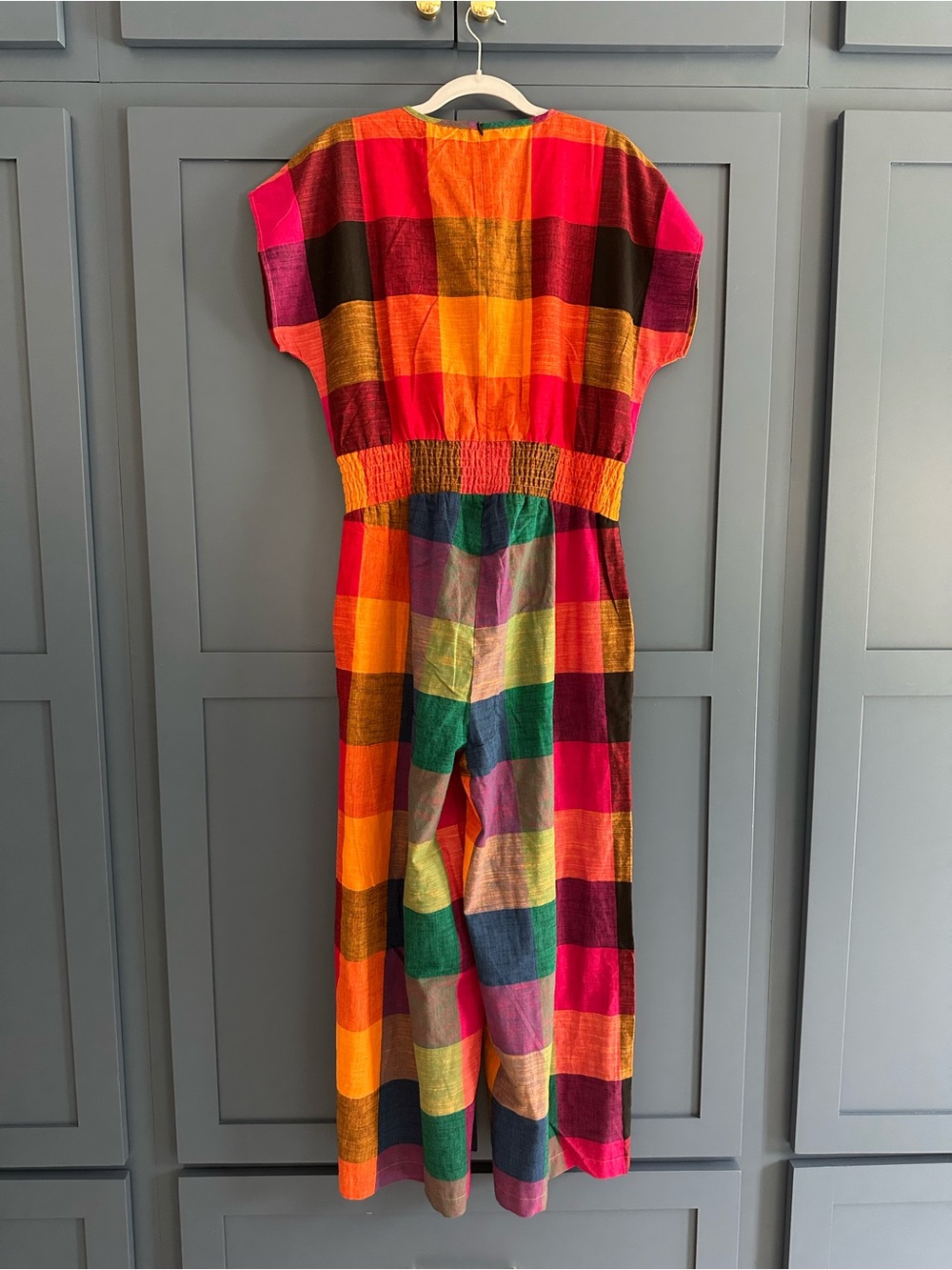 Rujuta Sheth NY Plaid Multicolor Jumpsuit Size Medium - Picture 8 of 11